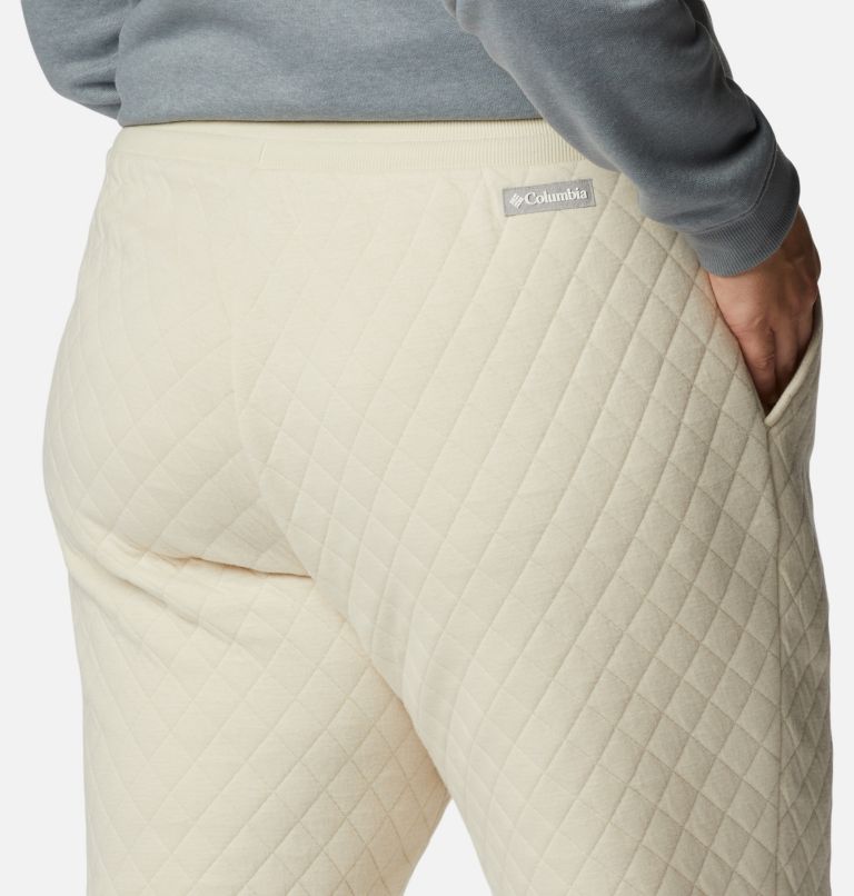 Women's Columbia Lodge Quilted Joggers - Plus Size, Color: Chalk, image 5