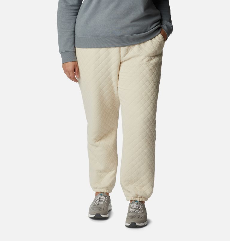 Women's Columbia Lodge Quilted Joggers - Plus Size, Color: Chalk, image 1