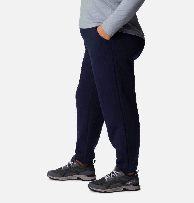 Thumbnail: Women's Columbia Lodge Quilted Joggers - Plus Size, Color: Dark Nocturnal, image 3