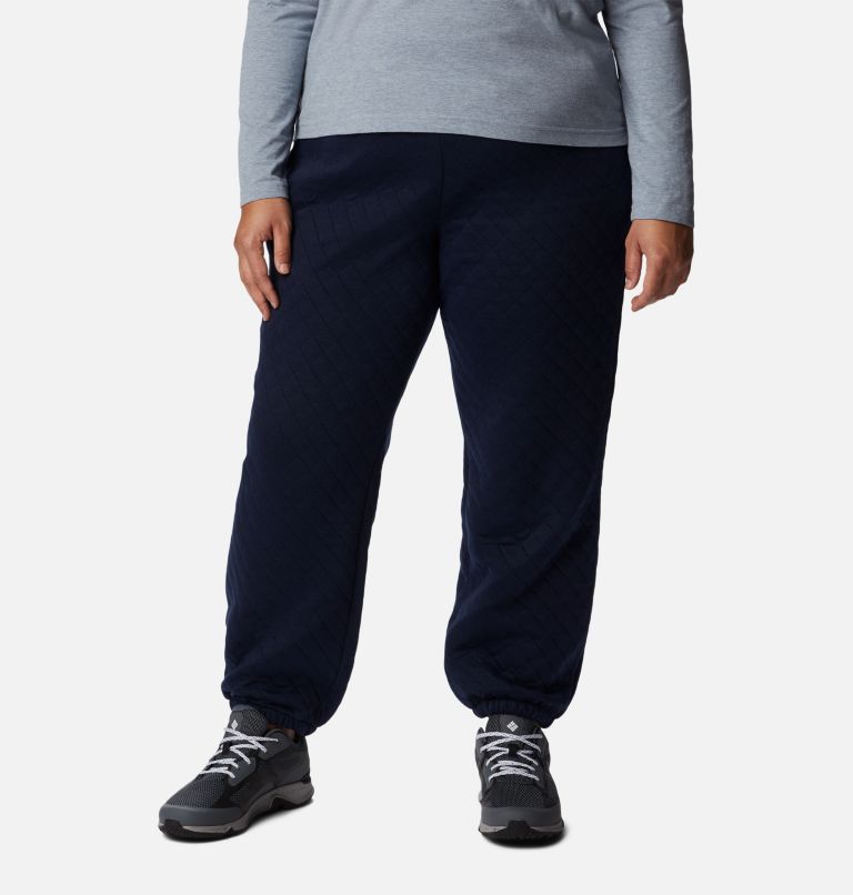 Thumbnail: Women's Columbia Lodge Quilted Joggers - Plus Size, Color: Dark Nocturnal, image 1