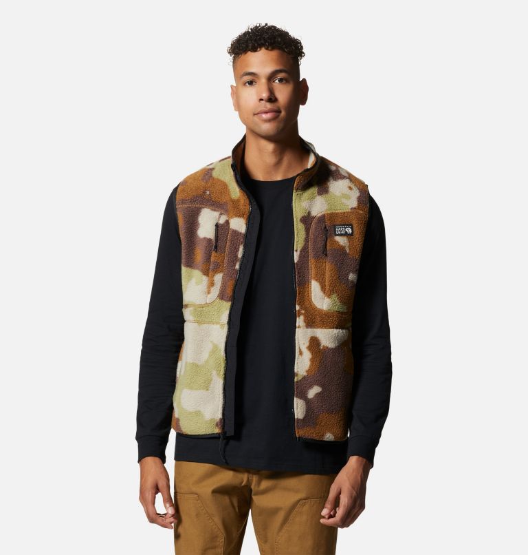 Camo fleece shop vest mens