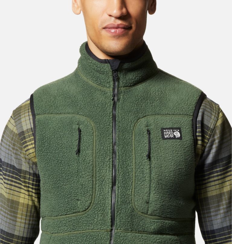 Thumbnail: Men's HiCamp Fleece Vest, Color: Surplus Green, image 4