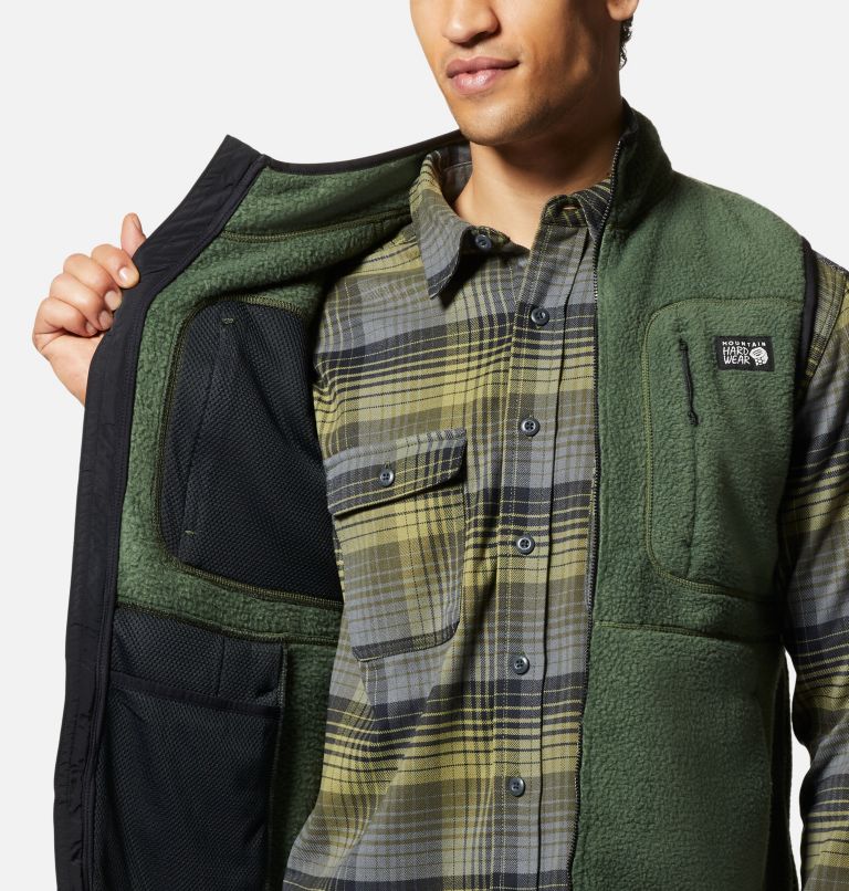 Men's HiCamp Fleece Vest, Color: Surplus Green, image 5