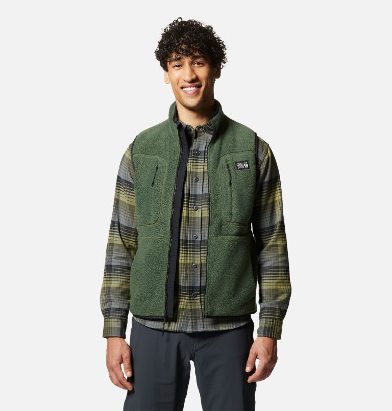 Thumbnail: Men's HiCamp Fleece Vest, Color: Surplus Green, image 1