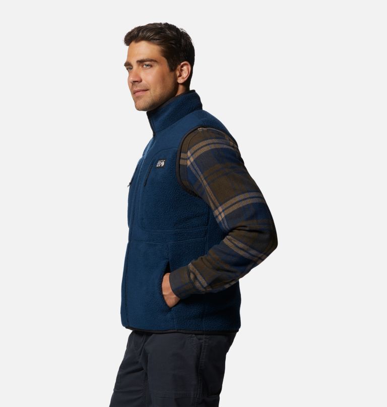 Thumbnail: Men's HiCamp Fleece Vest, Color: Hardwear Navy, image 3