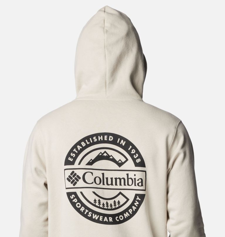 Men's Columbia Trek Graphic Hoodie, Color: Dark Stone, Button Badge, image 5