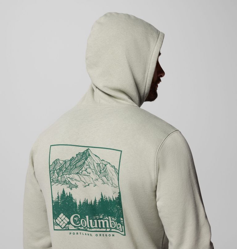 Men's Columbia Trek Graphic Hoodie, Color: Safari, Meadowland, image 7