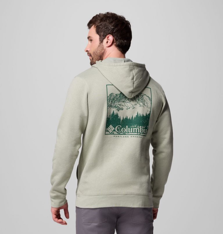 Men's Columbia Trek Graphic Hoodie, Color: Safari, Meadowland, image 3
