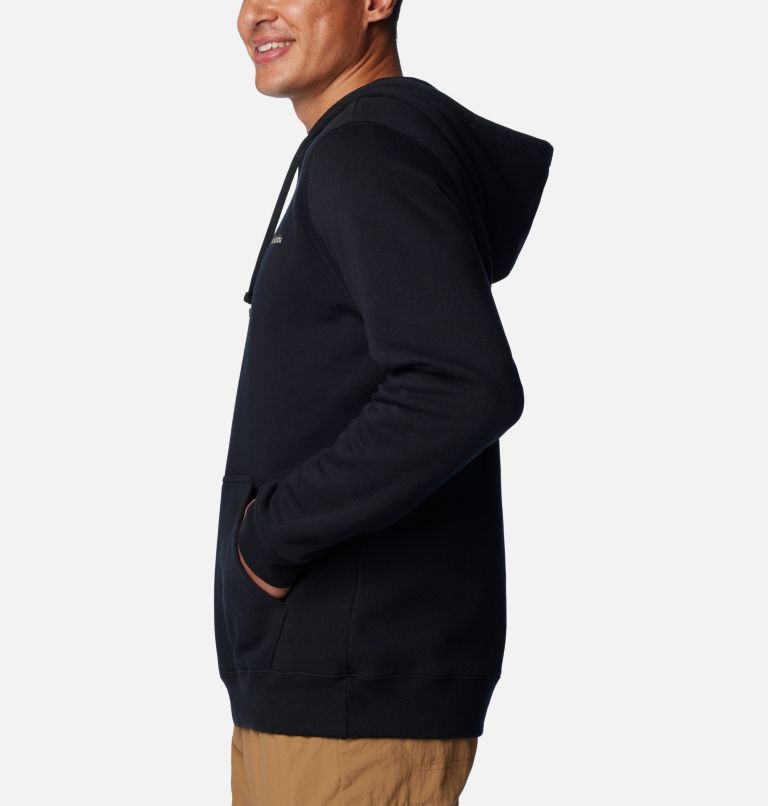 Men's Columbia Trek Graphic Hoodie, Color: Black, Mountain Air, image 3