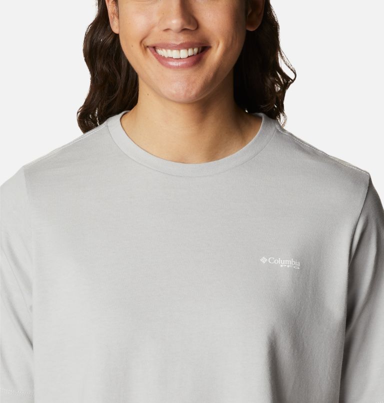T-shirt décontracté PFG Bramley Bay Femme, Color: Cool Grey, Triangle Fill, image 4