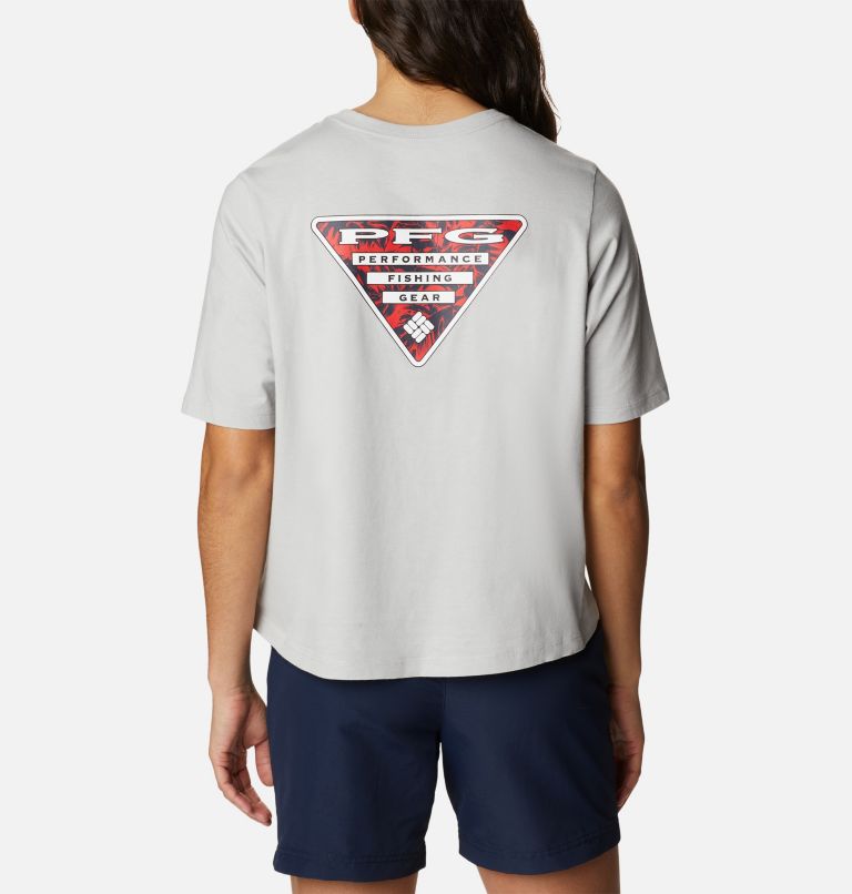 T-shirt décontracté PFG Bramley Bay Femme, Color: Cool Grey, Triangle Fill, image 2