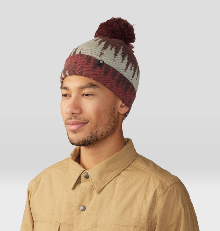 Thumbnail: Gas Station Beanie, Color: Clay Earth Zig Zag, image 3