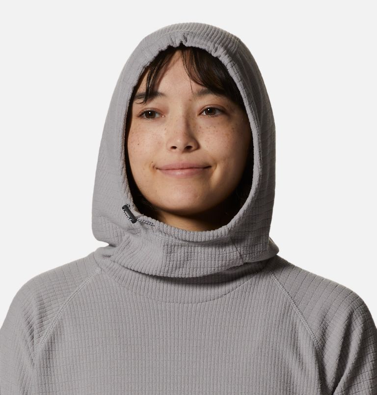 Women's Summit Grid Tunic Hoody, Color: Light Dunes, image 4