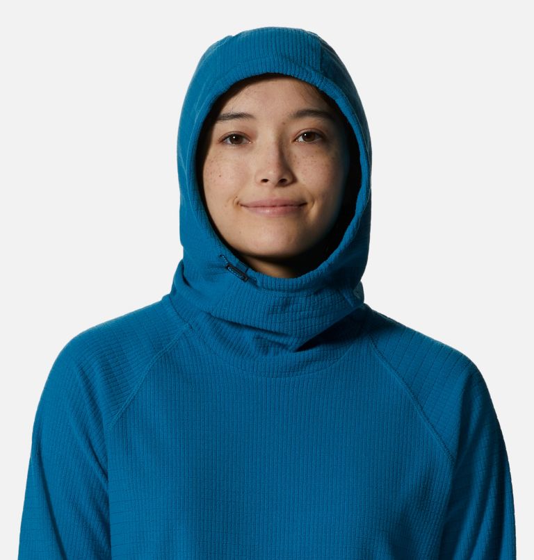 Women's Summit Grid Tunic Hoody, Color: Vinson Blue, image 4