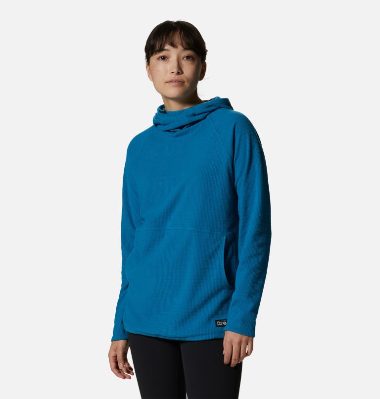 Women's Summit Grid Tunic Hoody, Color: Vinson Blue, image 1