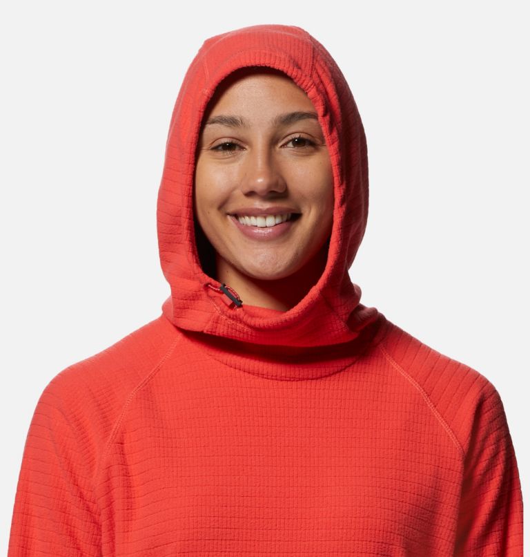 Summit Grid Tunic Hoody | 650 | XS, Color: Solar Pink, image 4