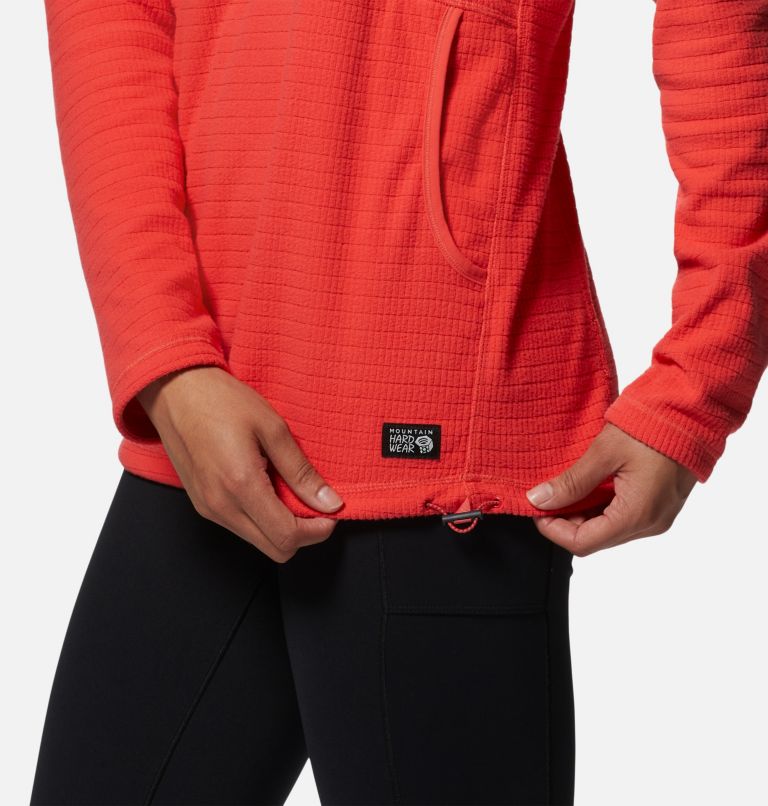 Summit Grid Tunic Hoody | 650 | L, Color: Solar Pink, image 5