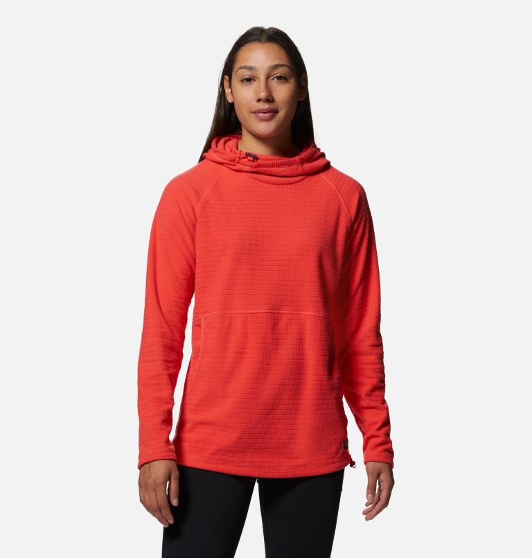 Thumbnail: Summit Grid Tunic Hoody | 650 | S, Color: Solar Pink, image 1