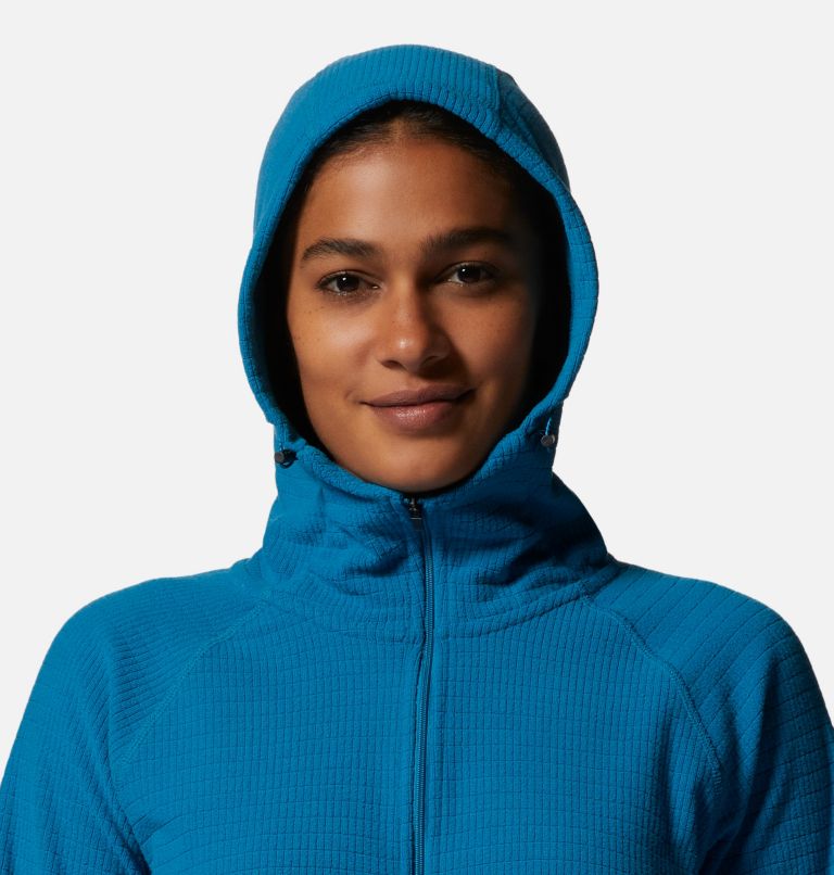 Thumbnail: Women's Summit Grid Half Zip Hoody, Color: Vinson Blue, image 4