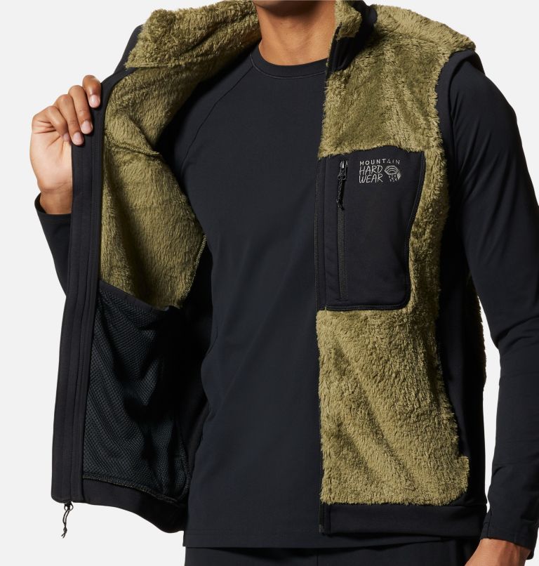 Men's Polartec® High Loft® Vest, Color: Combat Green, image 5