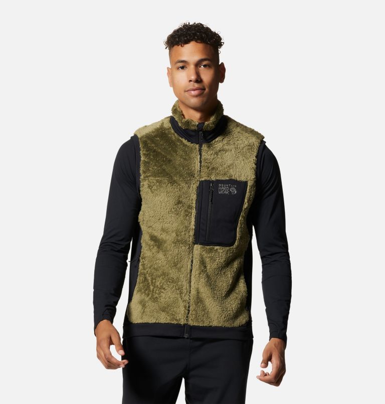 Men's Polartec® High Loft® Vest, Color: Combat Green, image 1