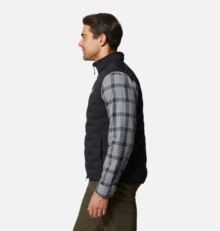 Veste sans manches Stretchdown Homme, Color: Black, image 3