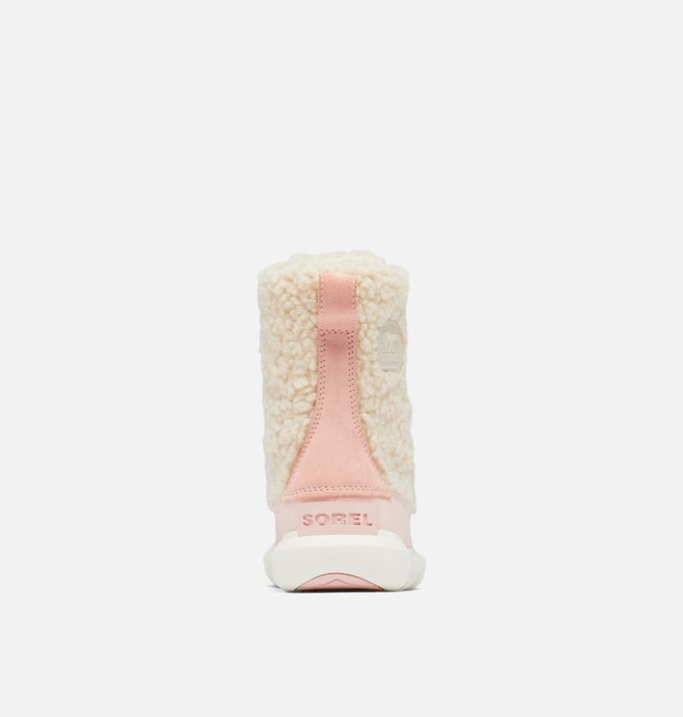 Youth Sorel Explorer Cozy Boot, Color: Natural, Vintage Pink, image 3