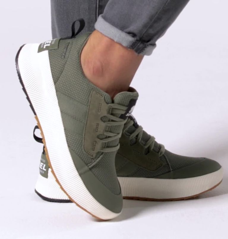 Women's Out N About III Low Sneaker, Color: Stone Green, Sea Salt