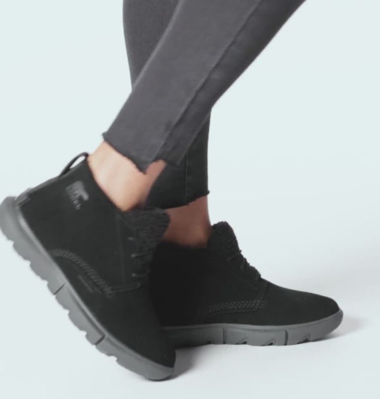 Women's Sorel Explorer II Drift Winter  Shoe, Color: Black, Sea Salt