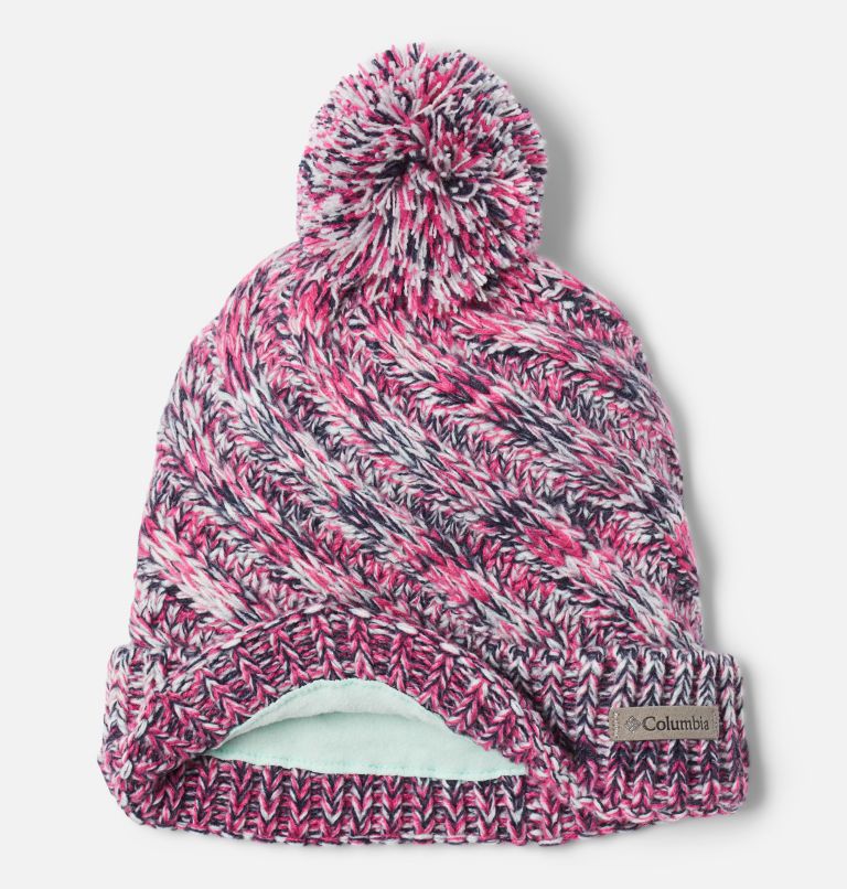 Thumbnail: Youth Bundle Up Beanie | 100 | O/S, Color: White, Pink Ice Ombre, image 2