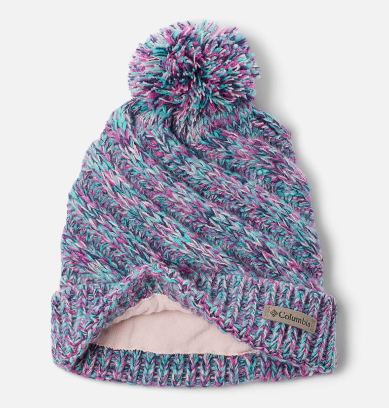 Thumbnail: Youth Bundle Up Beanie | 626 | O/S, Color: Dusty Pink, Night Wave, Bright Aqua, image 2