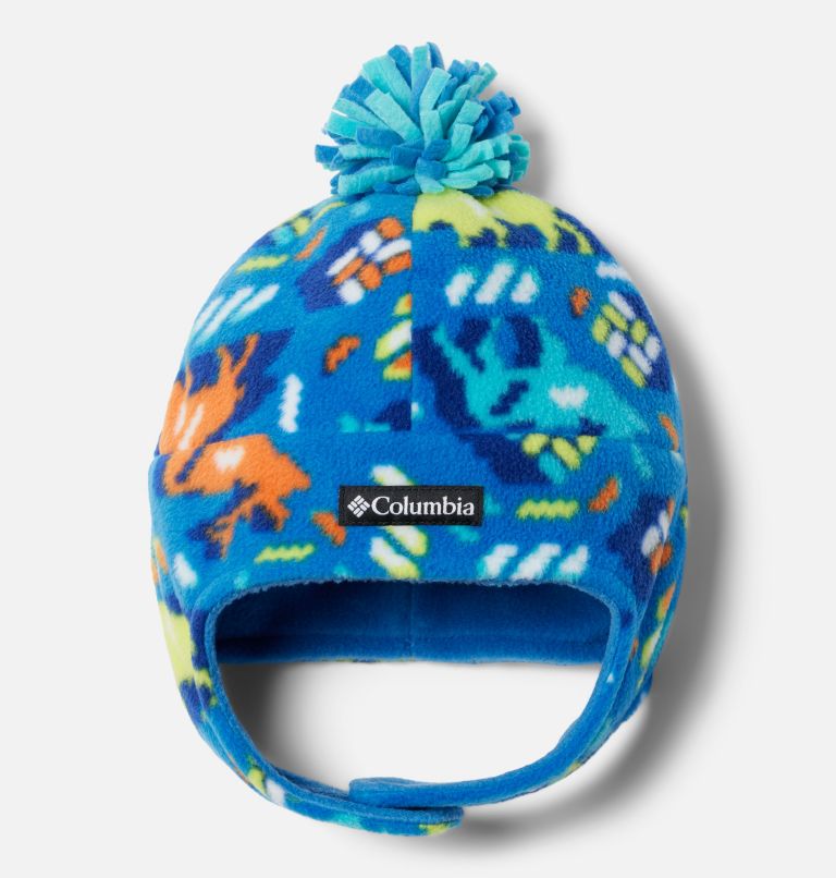 Youth Frosty Trail II Earflap Beanie, Color: Bright Indigo Buffaloroam, image 1