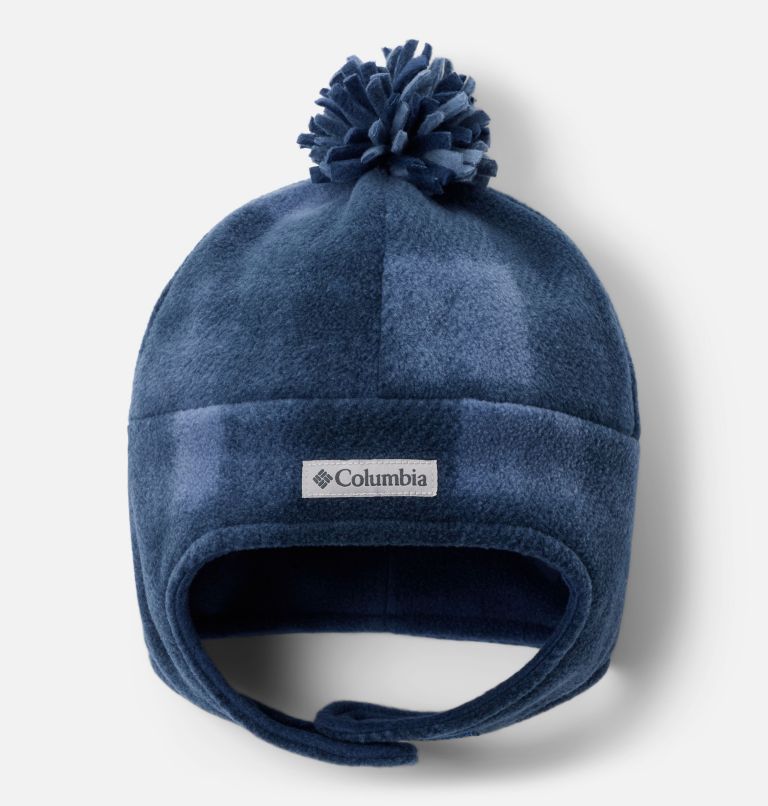 Youth Frosty Trail II Earflap Beanie, Color: Collegiate Navy Omblur Tonal, image 1