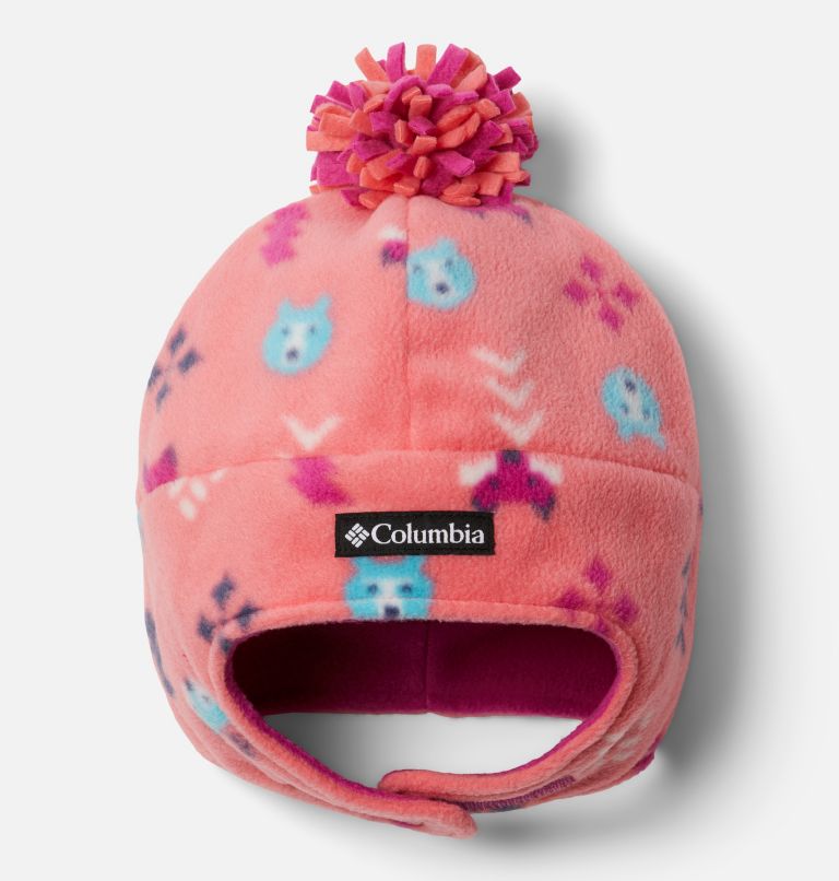 Thumbnail: Youth Frosty Trail II Earflap Beanie | 614 | L/XL, Color: Blush Pink Woodlands Print, image 1