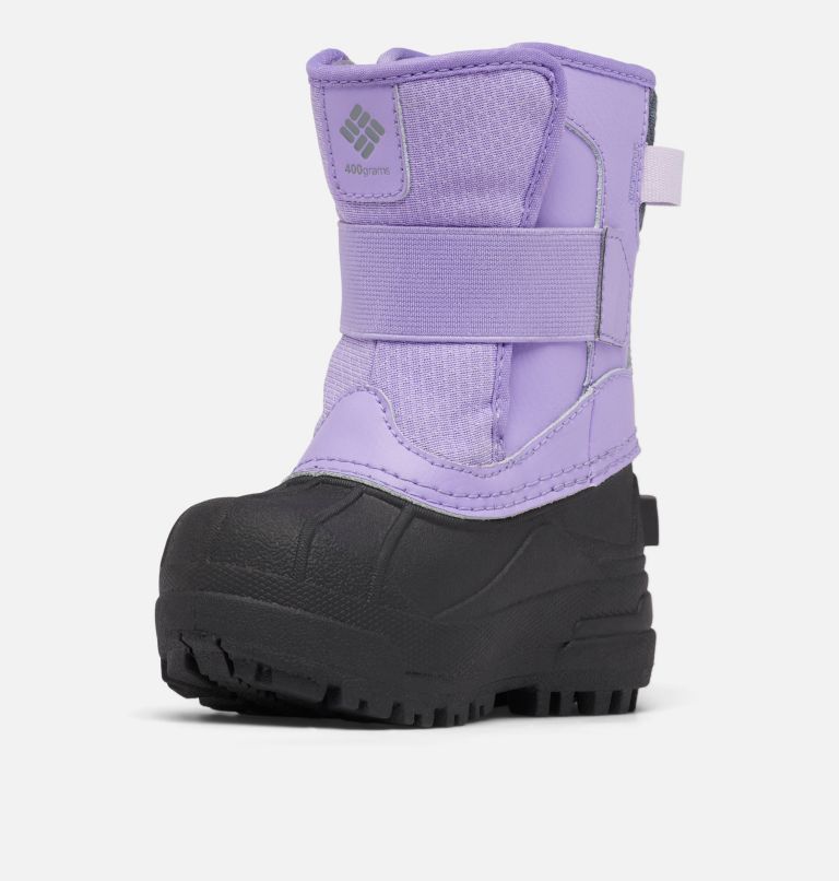 Thumbnail: Little Kids' Bugaboot Celsius Strap Boot, Color: Paisley Purple, Morning Mist, image 6