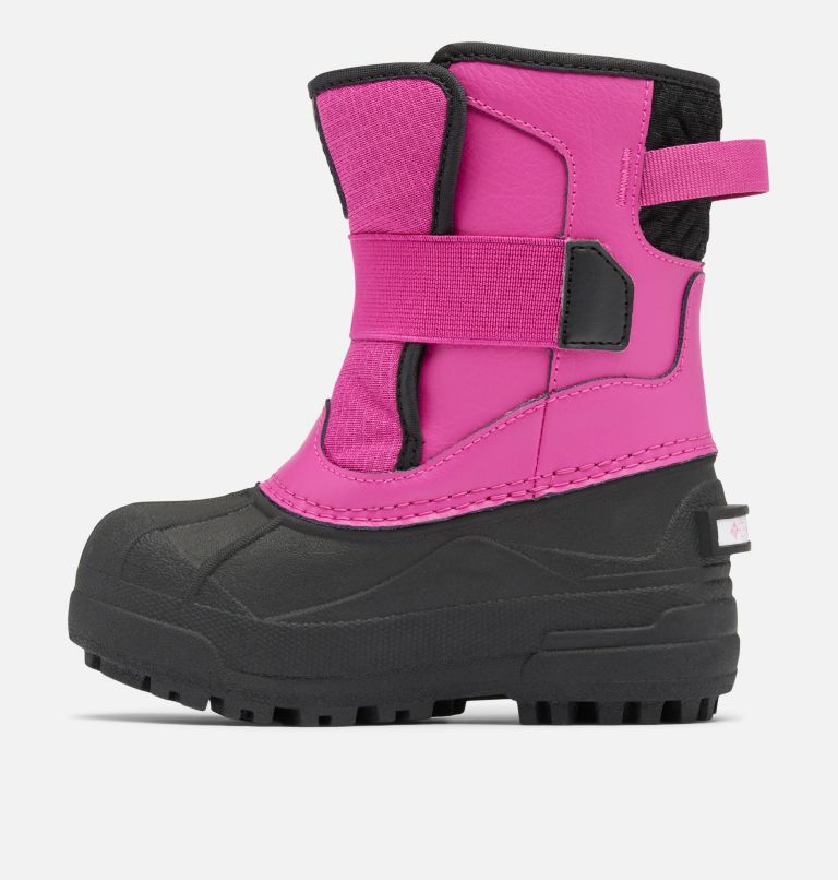 Thumbnail: Little Kids' Bugaboot Celsius Strap Boot, Color: Wild Fuchsia, Black, image 5