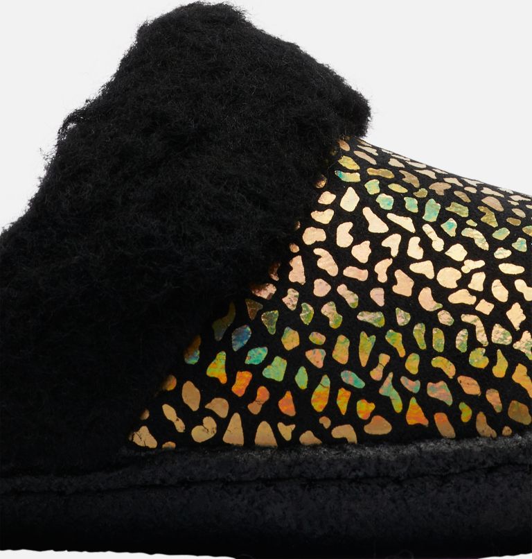 Youth Nakiska Slide II Slipper, Color: Black, Sea Salt, image 7