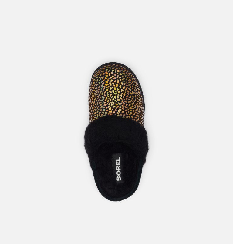 Youth Nakiska Slide II Slipper, Color: Black, Sea Salt, image 5