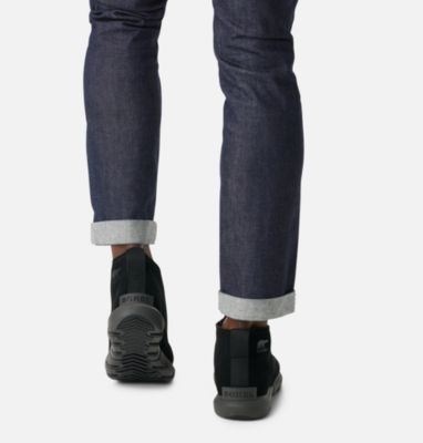 Men's Sorel Explorer Drift Boot, Color: Black, Sea Salt