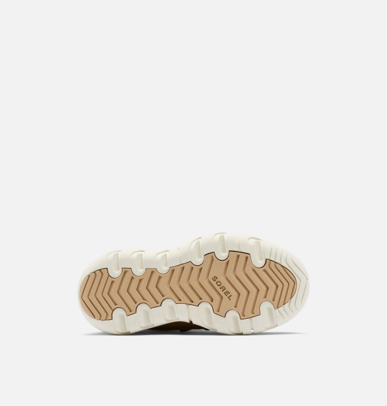 Kids Sorel Explorer Lace Winter boot, Color: Velvet Tan, Chalk, image 6