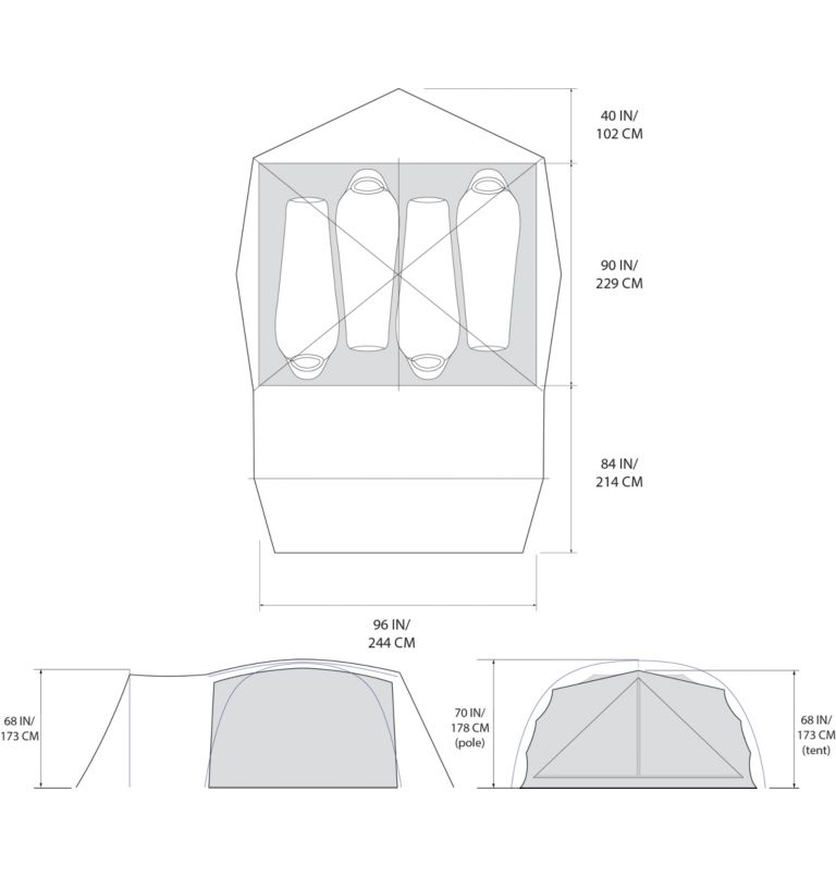 Thumbnail: Bridger 4 Tent, Color: Cactus White, image 16