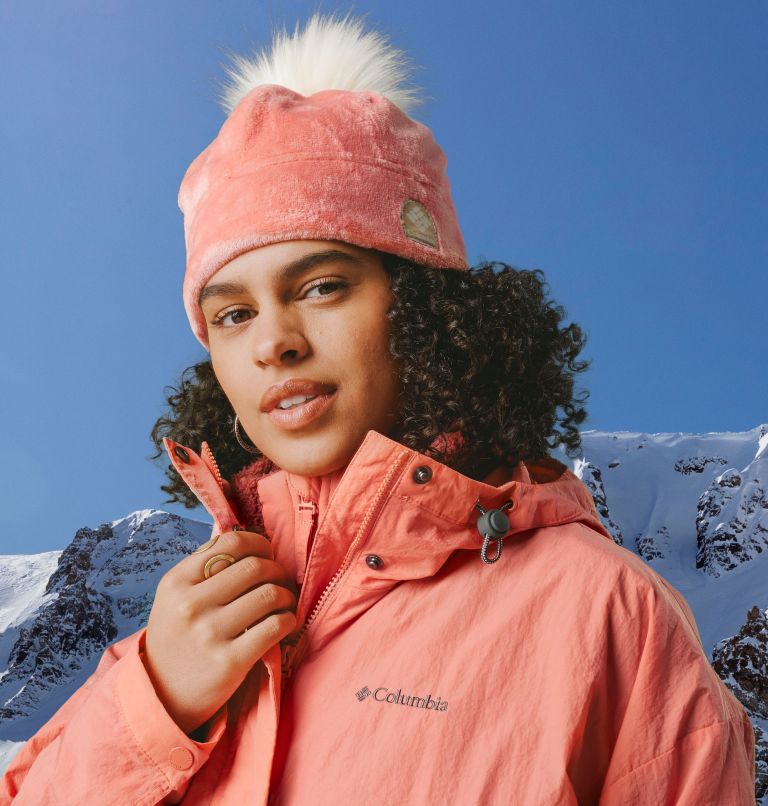 Fire Side Plush Beanie, Color: Faded Peach, image 2