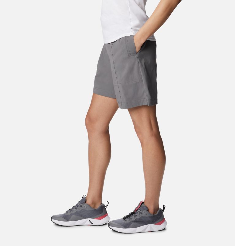Thumbnail: Women's Magnolia Springs Pull On Shorts, Color: City Grey, image 3