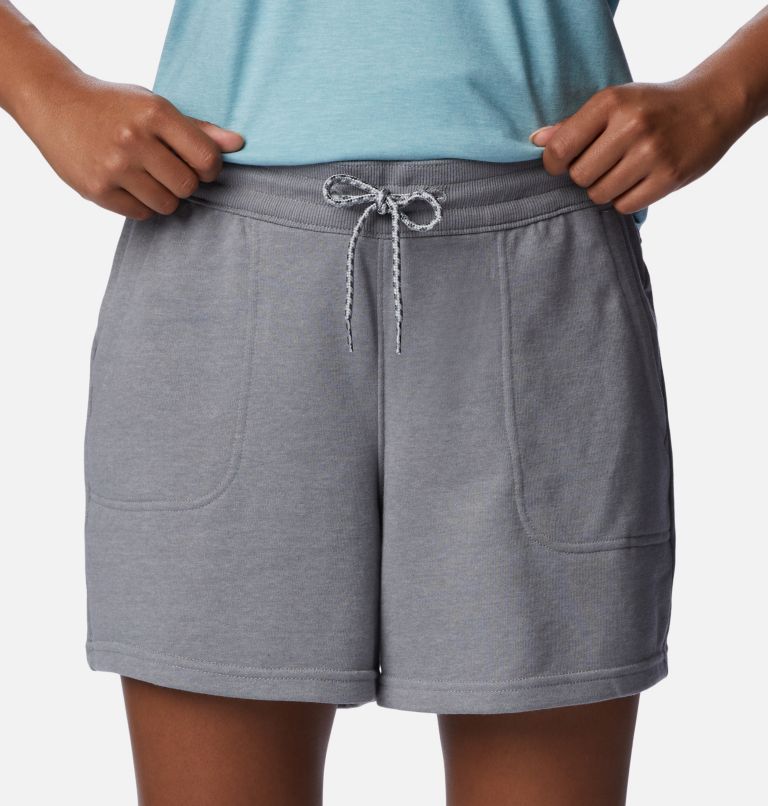 Women's Mineral Ridge Pull On Shorts, Color: Monument Heather, image 4