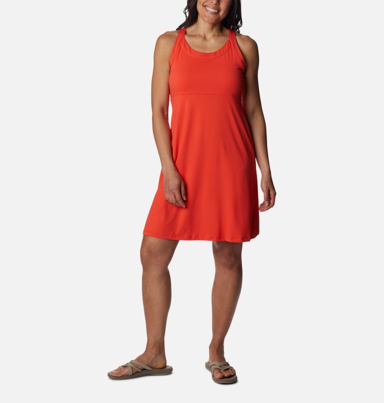 Women's Double Springs Dress, Color: Bright Poppy, image 1