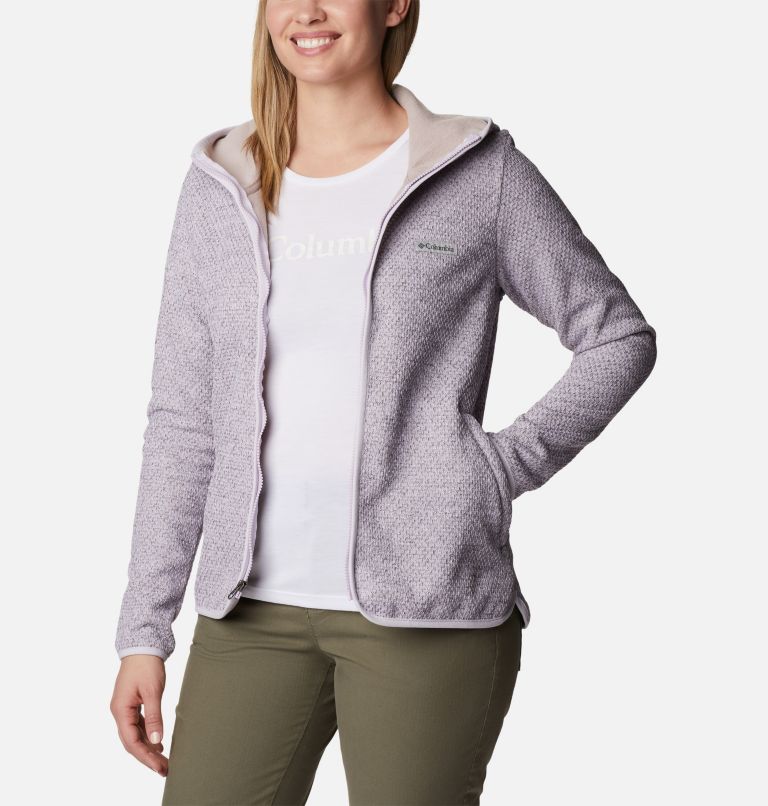 Thumbnail: Women's Almond Creek Full Zip Jacket, Color: Pale Lilac Heather, image 6