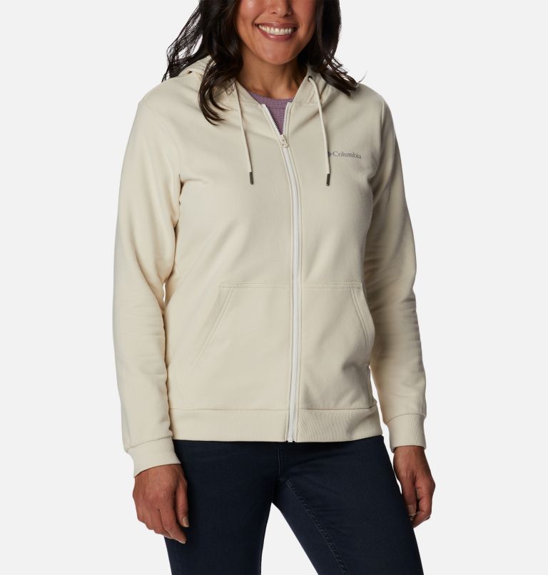 Women's Essential Ribbed Sunday Hooded Full-Zip, Women's Tops