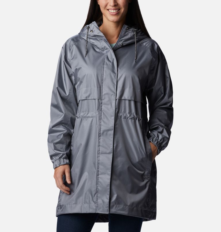 Women's Lowgap Springs Trail Rain Jacket, Color: Tradewinds Grey, image 1