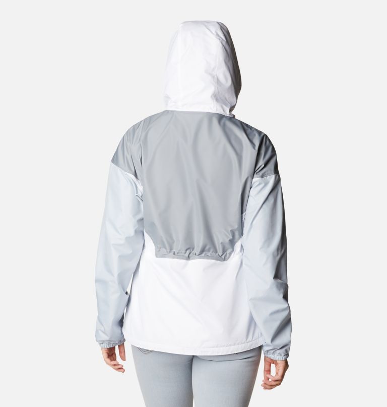 Women's Lime Rock Hill Windbreaker, Color: Monument, Cirrus Grey, White, image 2