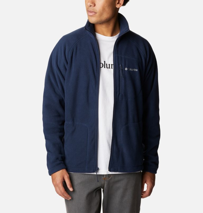 Thumbnail: Men's Mitchell Lane Full Zip Fleece Jacket, Color: Collegiate Navy, image 7